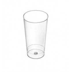 Cristal de plástico duro transparente de 1 oz de vidrio de chupito  transparente, paquete de 50