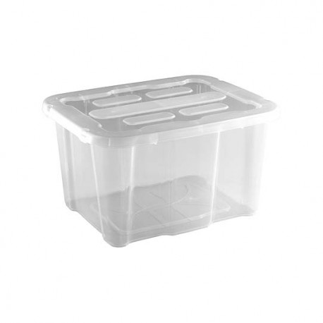 Caja de Plástico con Tapa Transparente 17 Litros