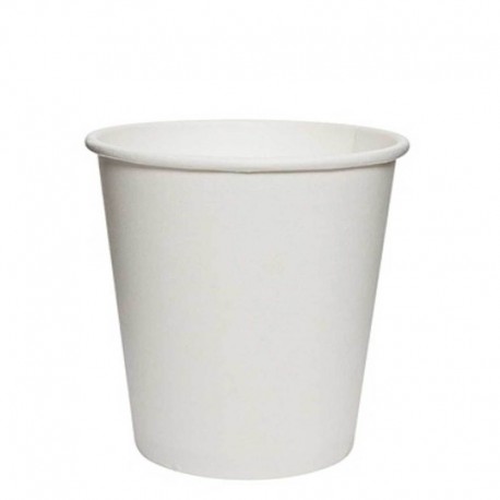 Vasos Biodegradables de Cartón Blanco 4Oz/120ml Ø6,1cm