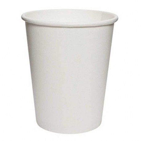 Vasos Biodegradables de Cartón Blanco 250ml