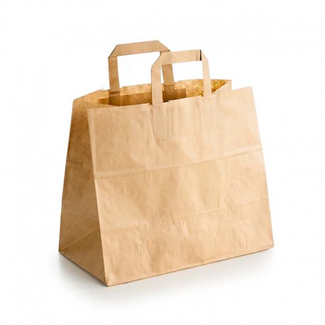 Bolsas de Papel Kraft con Asas Take Away