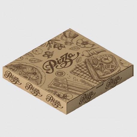 Cajas de Pizza Cartón Kraft Tradizione 40x40cm (100 Uds)