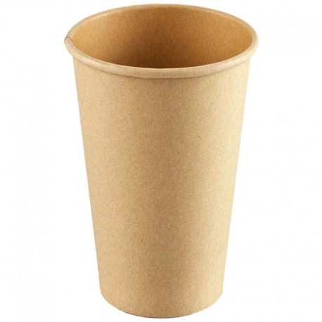 Vasos Biodegradables de Cartón Kraft 20Oz/480ml Ø9cm