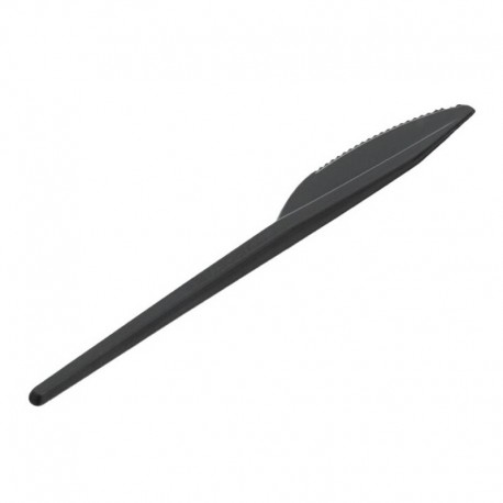 Cuchillos Compostables CPLA Negros 18cm