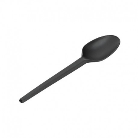 Cucharitas Compostables CPLA Negras 13,5cm