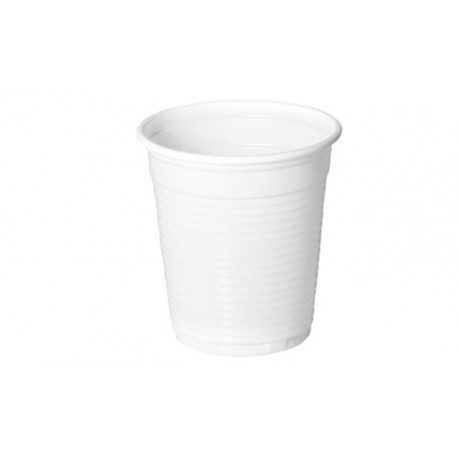 Vasos de Plástico Irrompibles 100 cc Blancos 