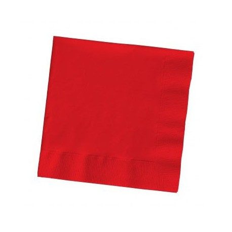 Servilletas Papel Tissue 33 x 33 cm Rojas 2 Capas