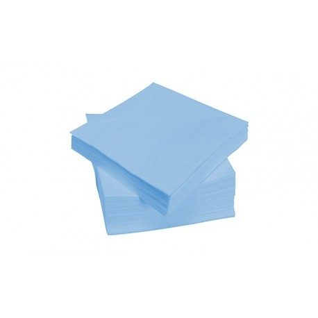 Servilletas Papel Punta Punta 40 x 40 cm Azul Baby 2 Capas