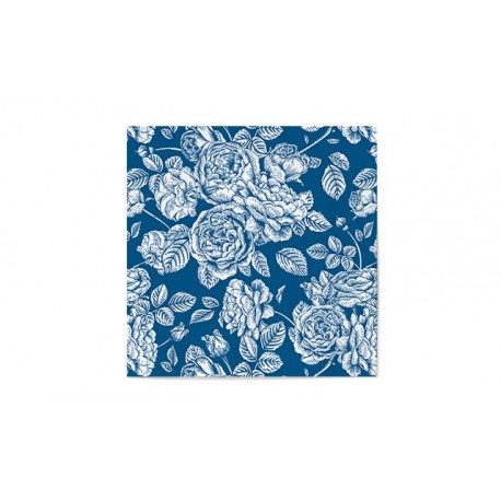 Servilletas de Papel Punta-Punta 33 x 33 cm Elegantes Azules (20 Uds)