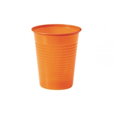 Vasos de Plástico Irrompibles 200ml Naranjas